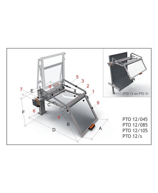 Riparo per il carrello del tornio parallelo Riparo per il carrello del tornio parallelo